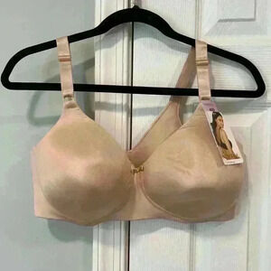 Vanity Fair 40D Full Coverage Bra Beauty Back Smoother Wire free NWT Cream Nude